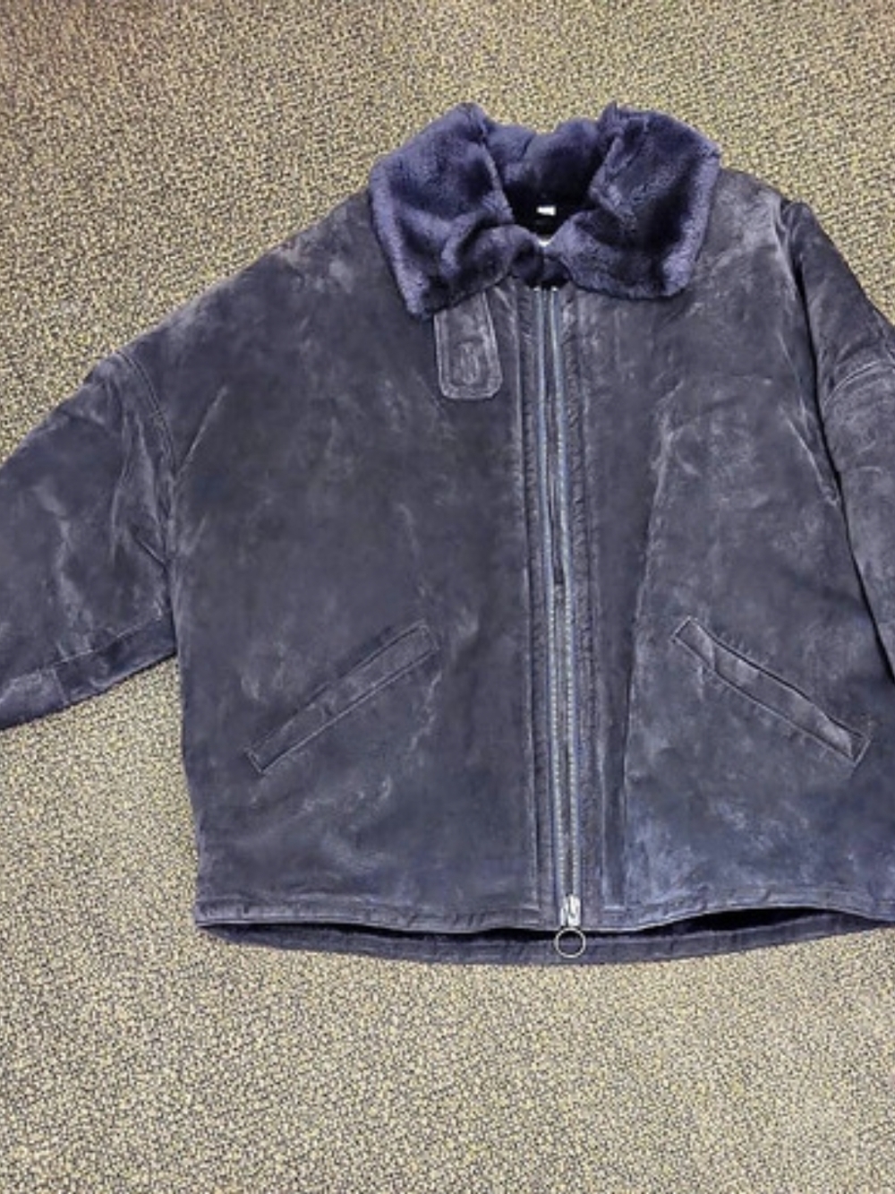 Jones New York Sport Leather/Suede Jacket Brown Large